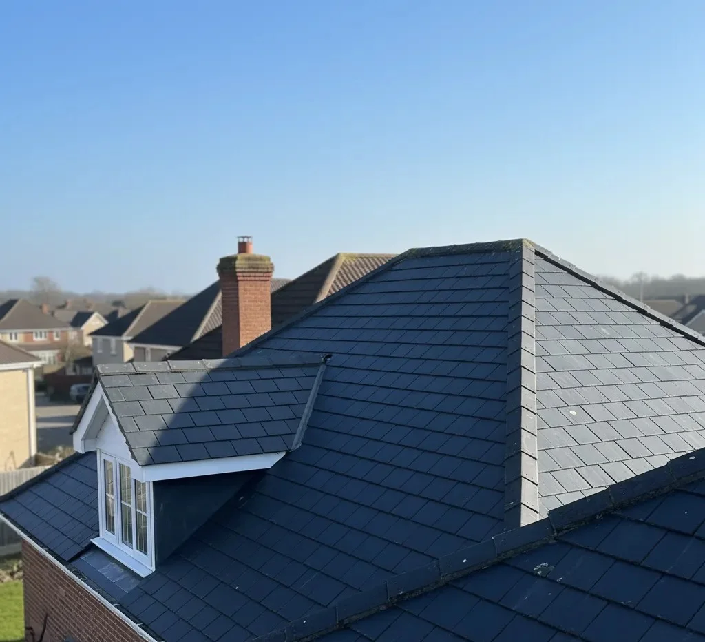 sustainable roof materials on a home