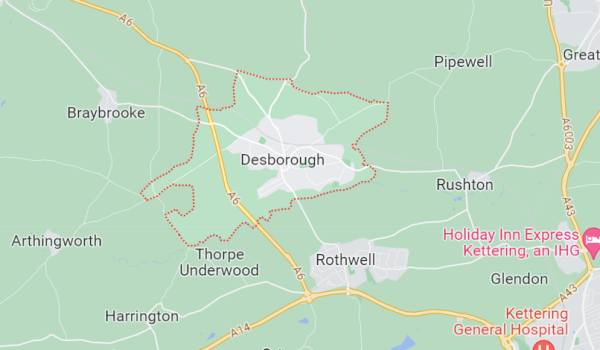 Google map image of Desborough