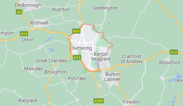 Google map screenshot of Kettering